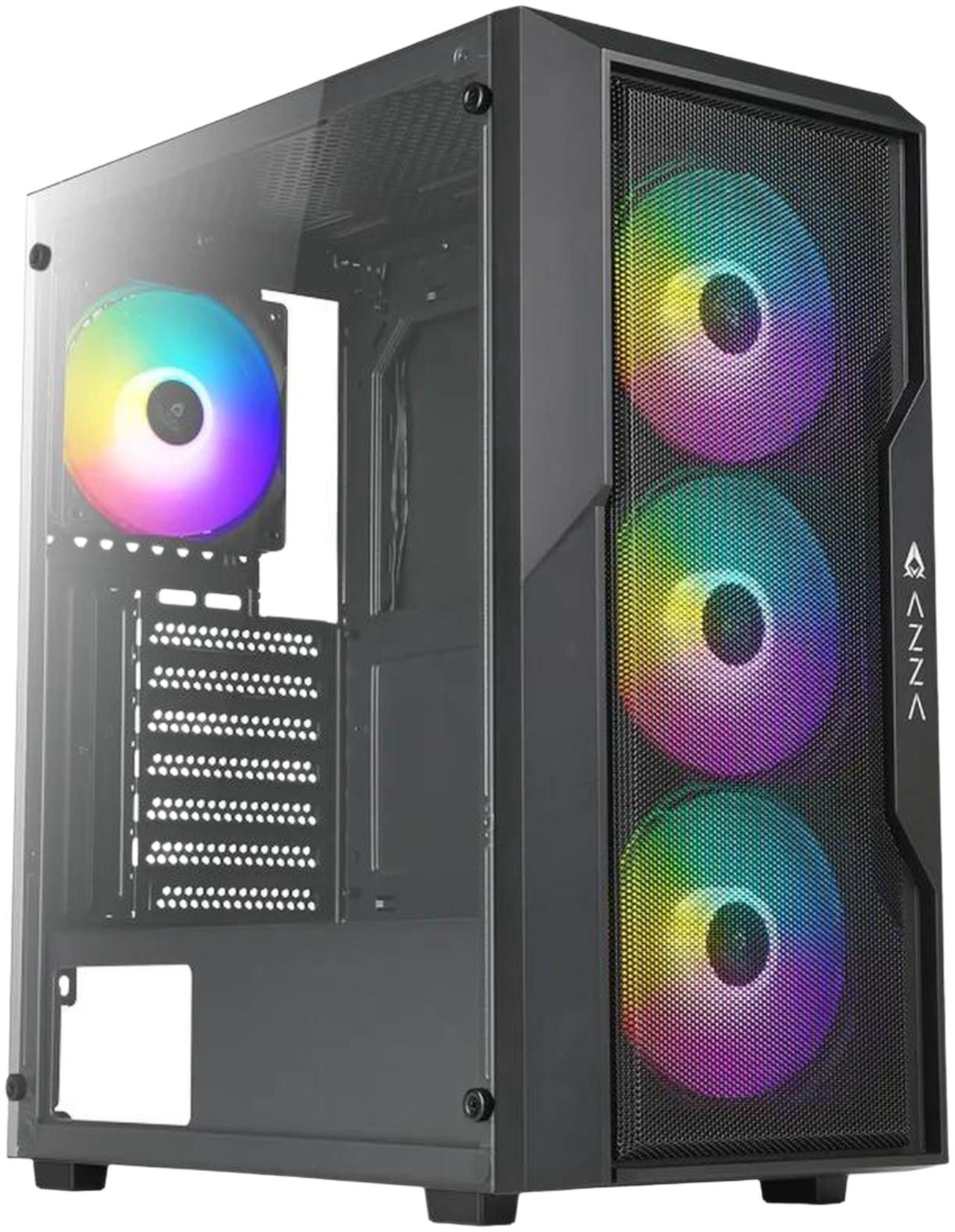 AZZA CSAZ-290 FIGHTER [Black] Mid Tower PC Case