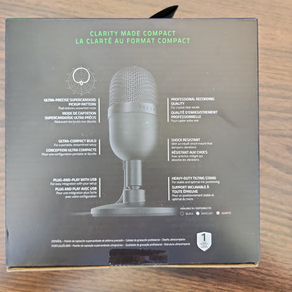 Mini microphone à condensateur Razer Seiren