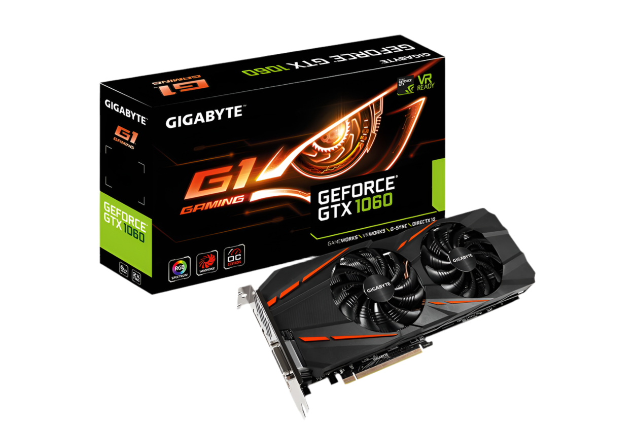 GIGABYTE GeForce GTX 1060 G1 Gaming 6G - Refurbished