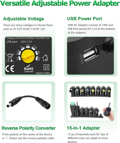 30w Universal AC Power Adapter