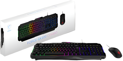 MSI Forge GK100 Combo - Gaming RGB Keyboard & Mouse Set