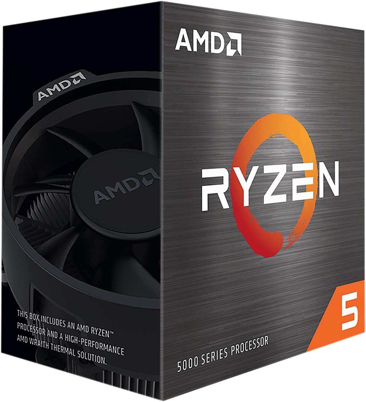 AMD Ryzen 5 5500 - Ryzen 5 5000 Series Cezanne (Zen 3) 6-Core 3.6 GHz Socket AM4 65W None Integrated Graphics Desktop Processor