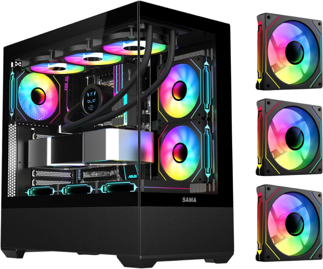 SAMA SV02 ATX PC Case [Black]