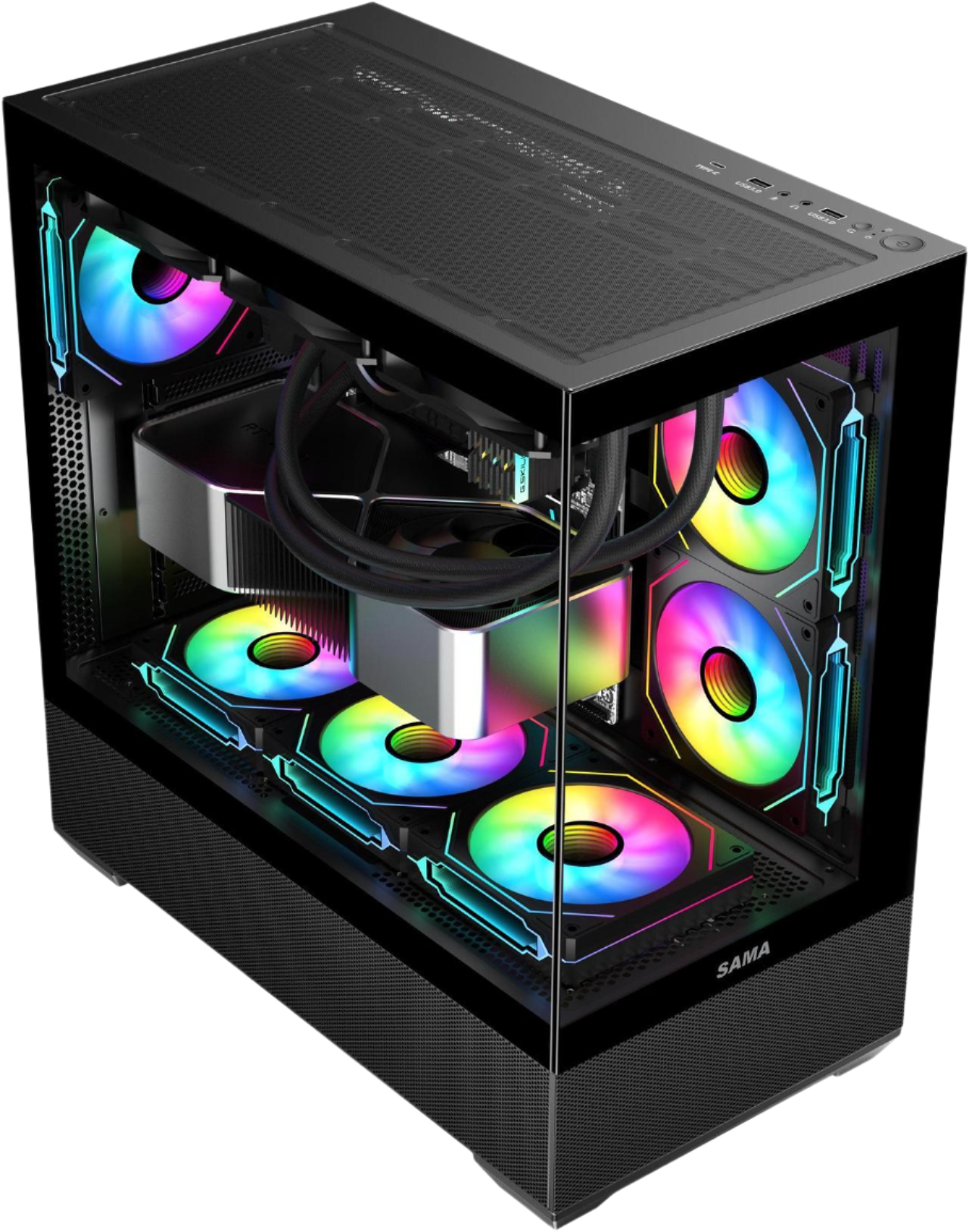 SAMA SV02 ATX PC Case [Black]