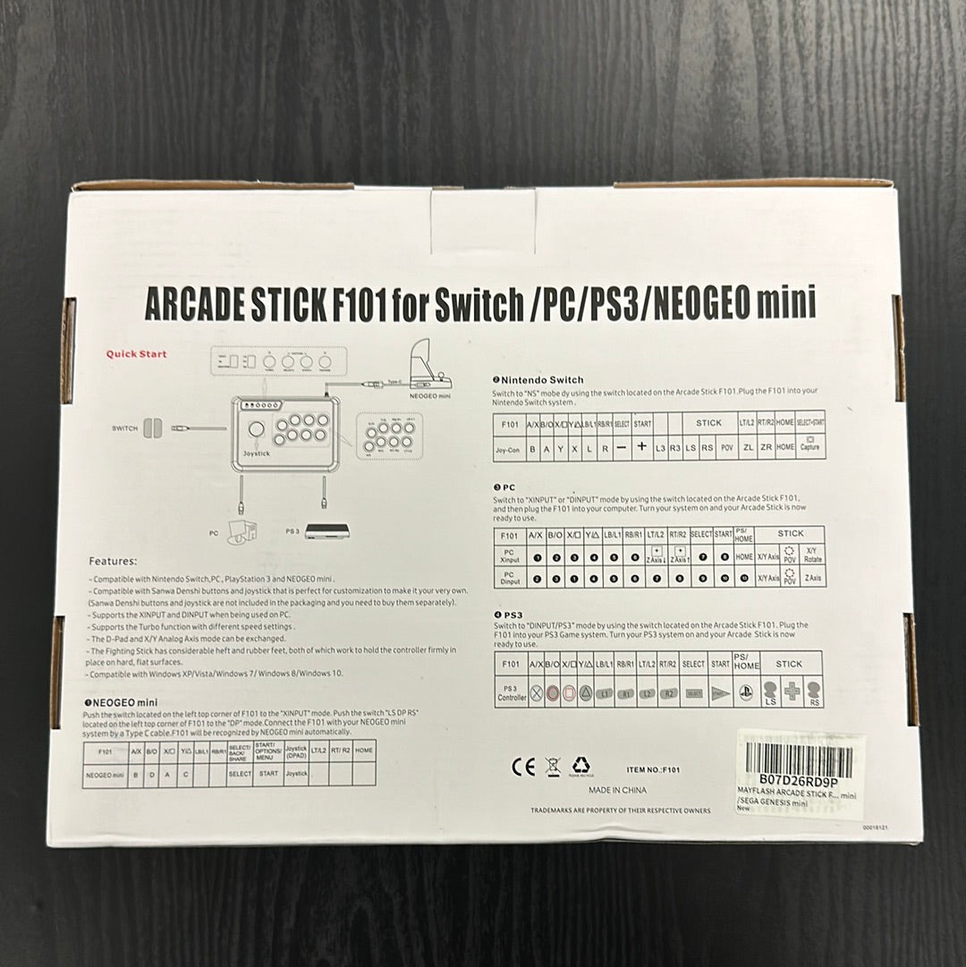Arcade Stick (Mando) para Switch/PC/Playstation