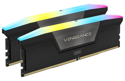 CORSAIR Vengeance RGB 32GB (2 x 16GB) DDR5 Intel XMP RAM Kit