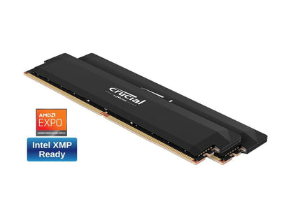 Crucial Pro Overclocking 32GB RAM Kit (16GBx2) DDR5-6000 UDIMM Black