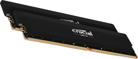 Crucial Pro Overclocking 32GB RAM Kit (16GBx2) DDR5-6000 UDIMM Black