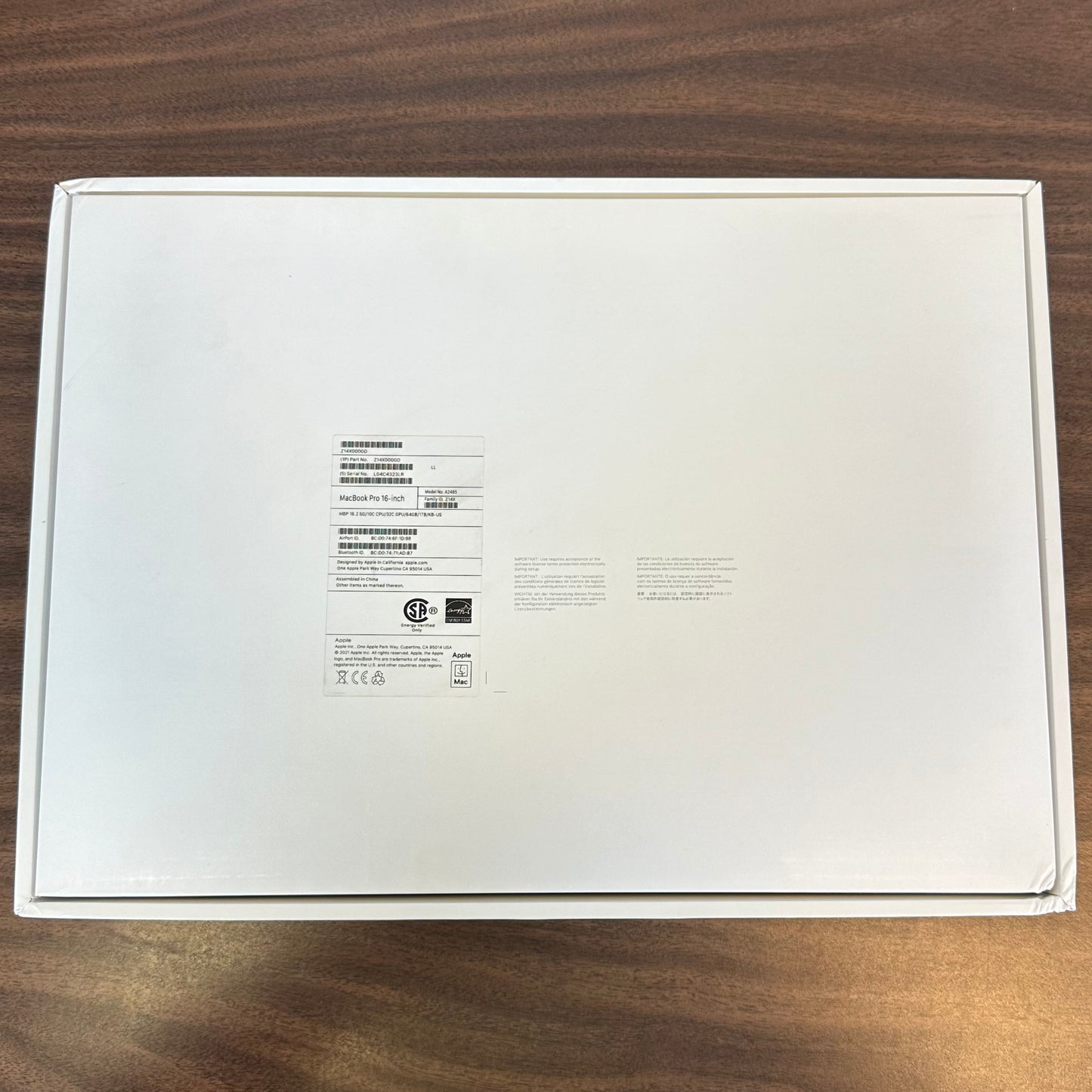 Apple MacBook Pro 16.2" (2021) M1 Max - Open Box