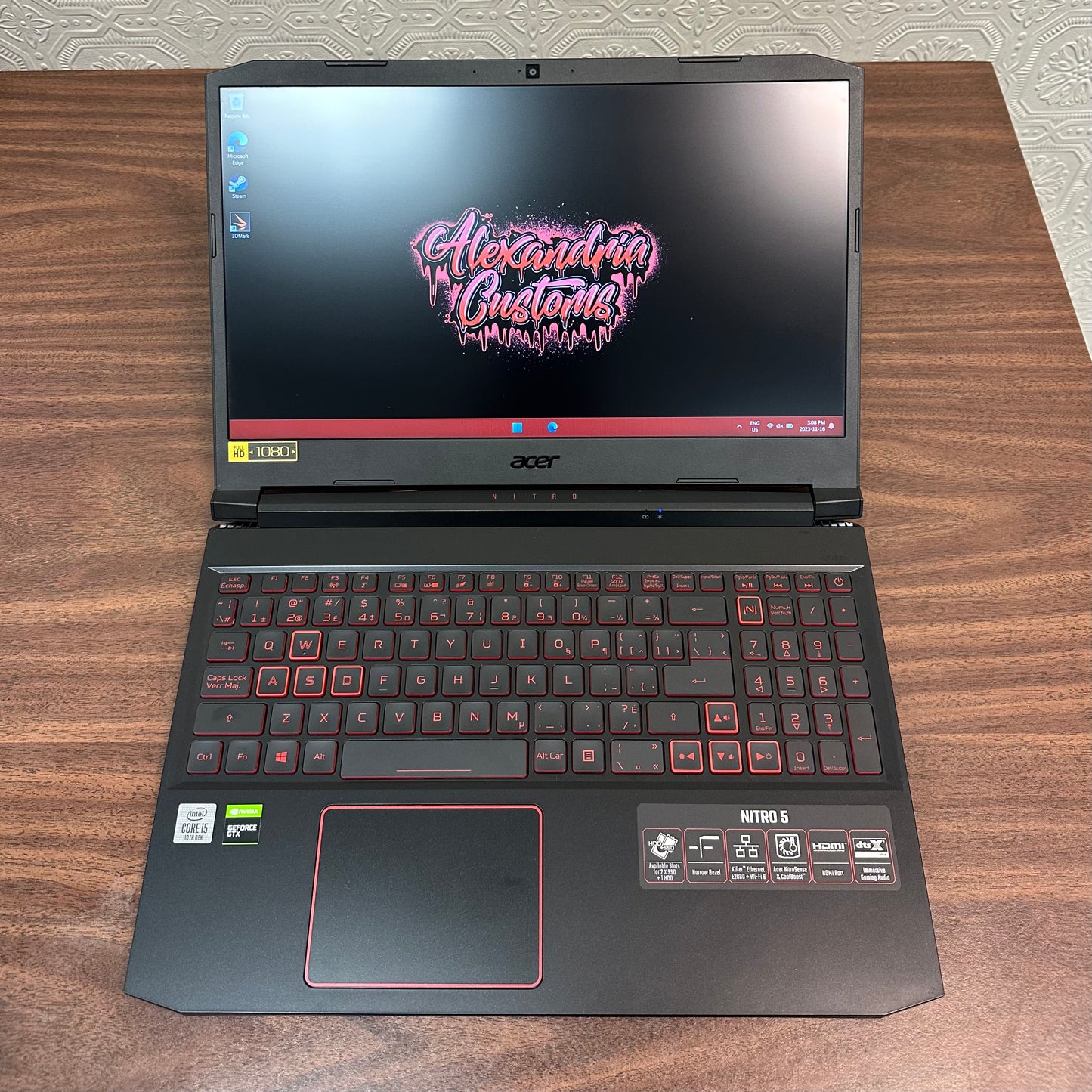 Acer NITRO 5 15.6” 60Hz 1080P Gaming Laptop