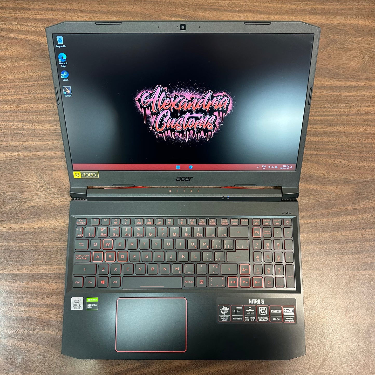 Acer NITRO 5 15.6” 60Hz 1080P Gaming Laptop