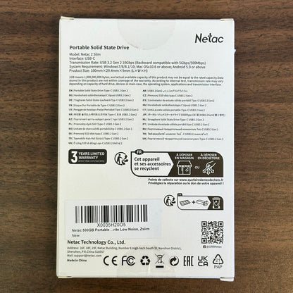 Netac External SSD - Portable Solid State Drive