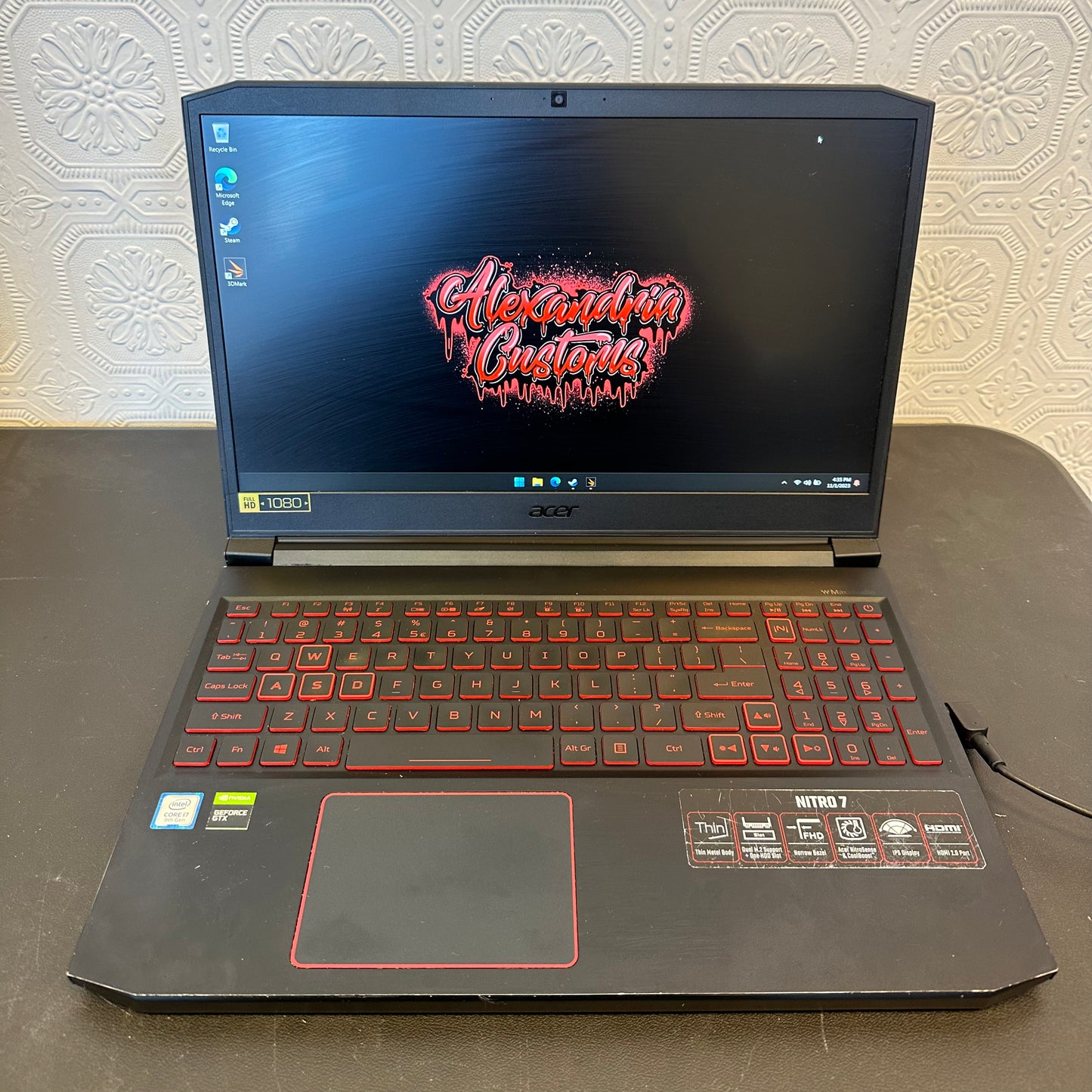 Ordinateur portable de jeu Acer NITRO 7 15,6 pouces 60 Hz