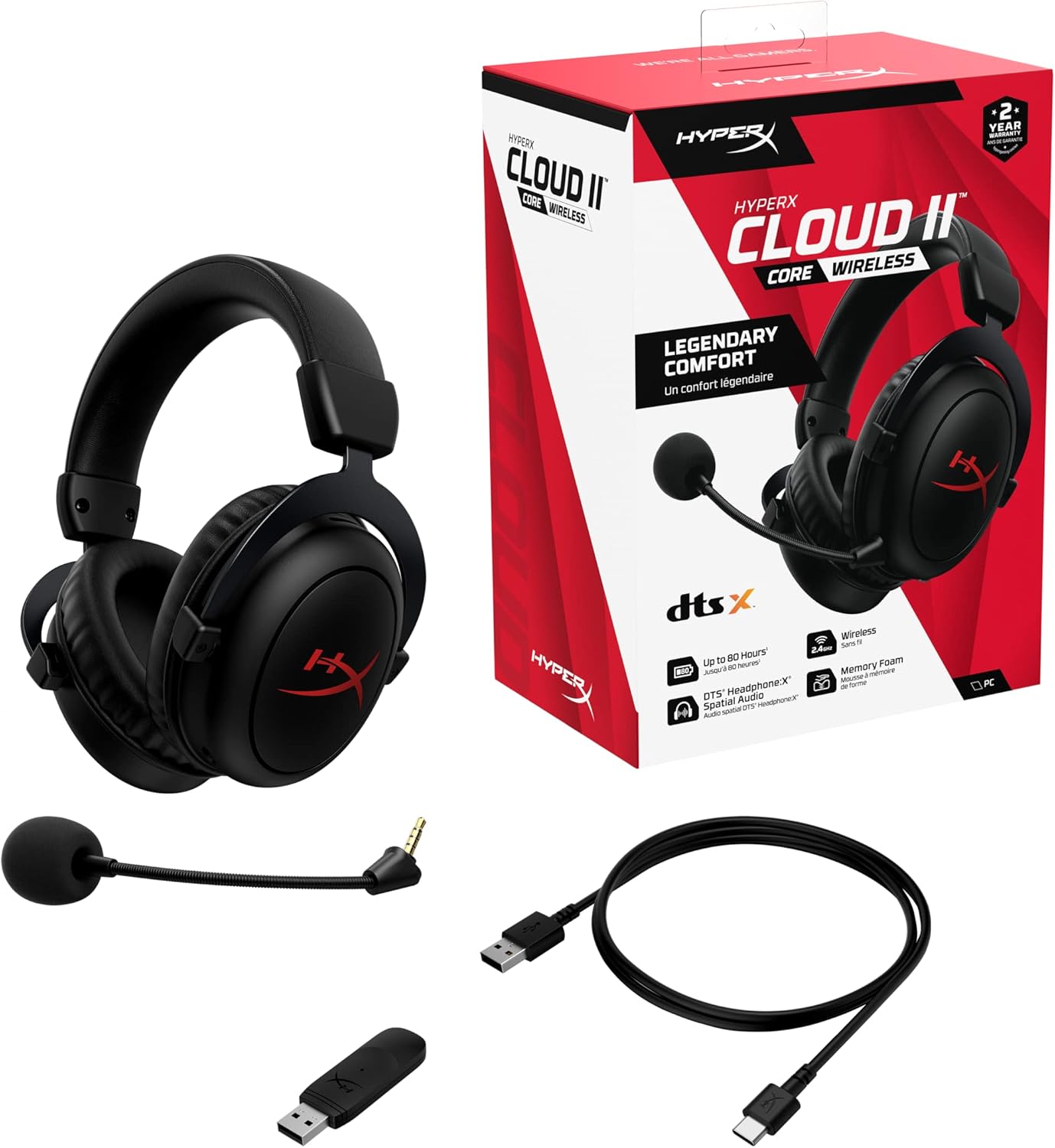 HyperX Cloud II Core Wireless - Gaming Headset