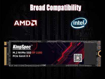 KingSpec 1TB M.2 NVMe 2280 PCIe 4.0 XF Series SSD