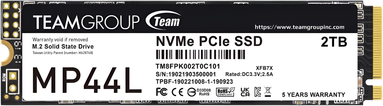 Teamgroup MP44L M.2 NVMe 2280 PCIe 4 X4 SSD