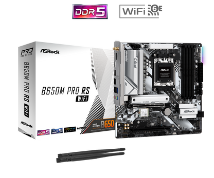 ASRock B650M Pro RS AM5 M-ATX Motherboard with WiFi 6E